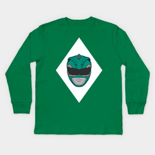 power ranger green ranger Kids Long Sleeve T-Shirt